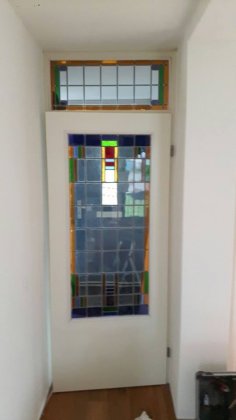 Amersfoort - nieuw glas-in-lood bij bestaande deur