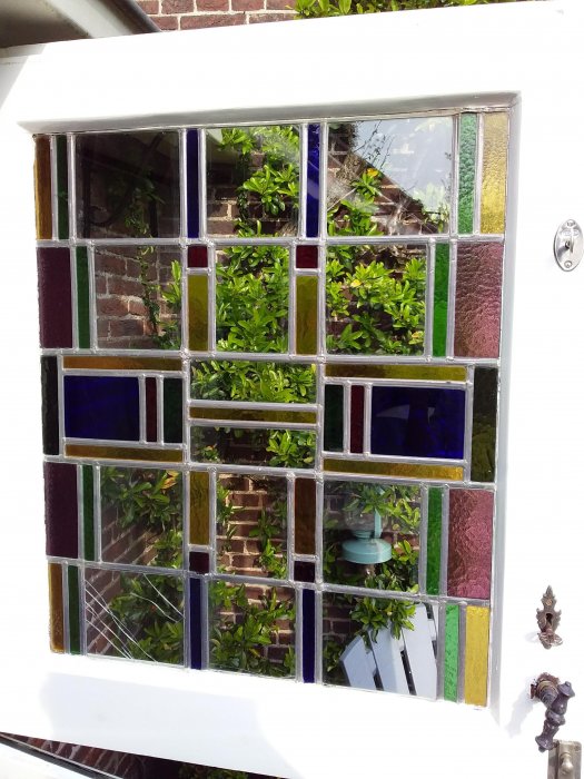 Huizen - restauratie glas-in-lood buitendeur