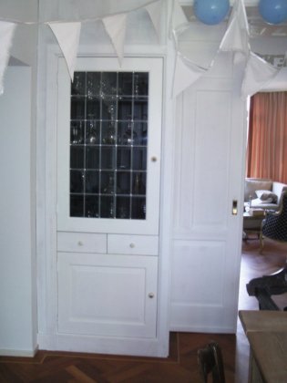 Blaricum - kastdeuren met glas-in-lood