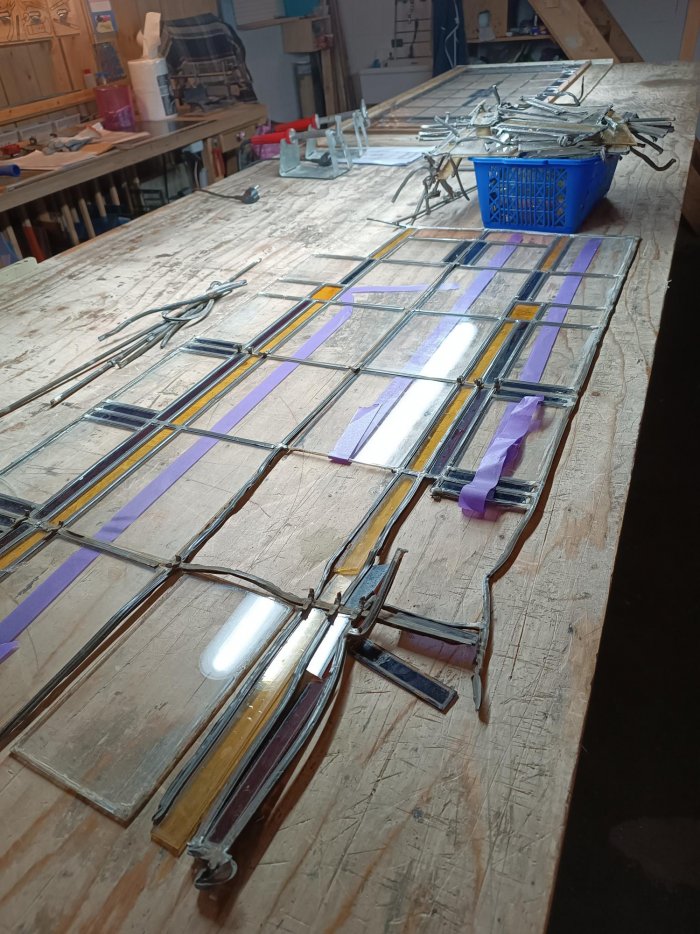 De Bilt - glas-in-lood in en suite