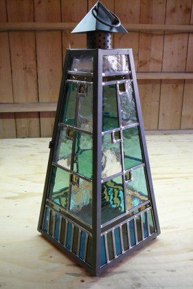 Glas-in-lood lantaarn