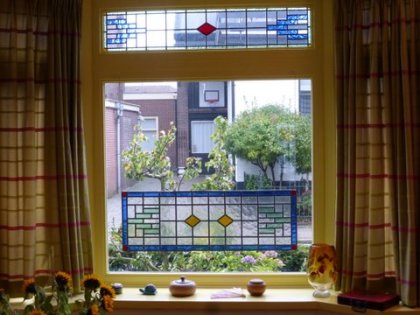 Velp - Voorzetraam glas-in-lood