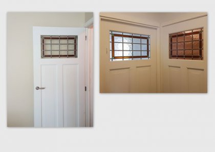 Hoorn - nieuw glas-in-lood in binnendeuren