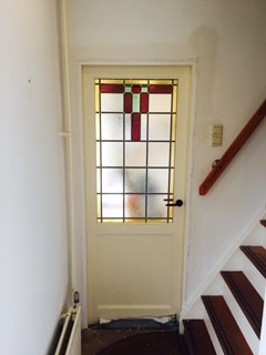 Weesp - glas-in-lood in binnendeur