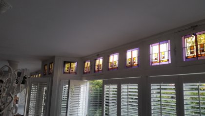 Huizen - restauratie bestaand glas-in-lood