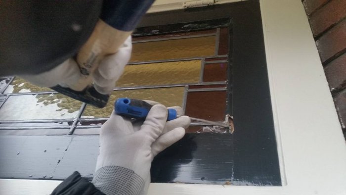 Huizen - restauratie glas-in-lood op locatie