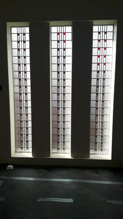 Hilversum - bestaand glas-in-lood in dubbel glas