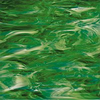 Oceanside 327-6 S-F Donker groen/wit, 30x30 cm