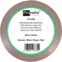 Provetro koperfolie zwart 5,6 mm (20 meter)