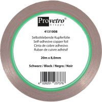 Provetro koperfolie zwart 8,0 mm (20 meter)