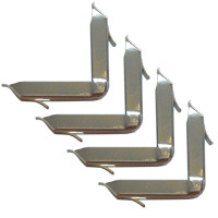 Dubbel glas inbouwhoekjes 6 mm (100 stuks)