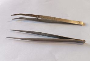 Pincetten 2 stuks RVS